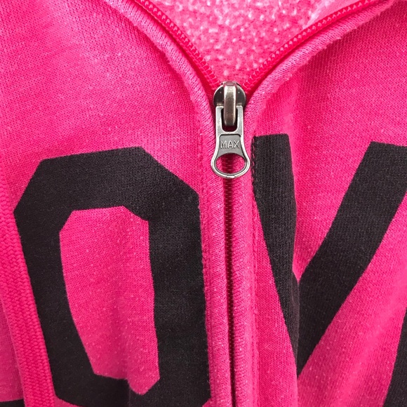 Women’s Hooded Sweatshirt Hot Pink - Picture 6 of 9